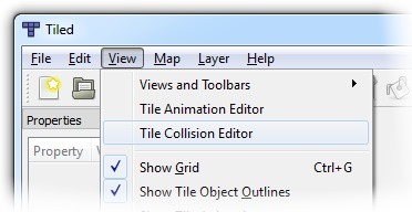 Tile Collision Editor Menu Item Tile Collision Editor Menu Item