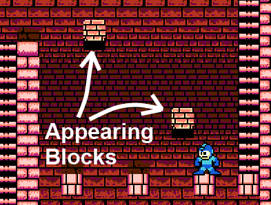 Appearing Blocks in Mega Man 2 Appearing Blocks in Mega Man 2