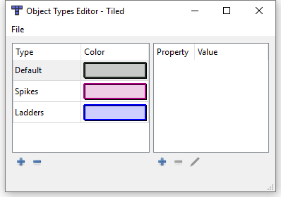 Adding Object Types in Tiled