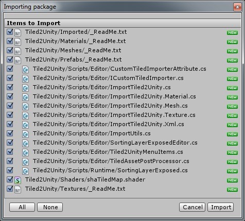 Import all items